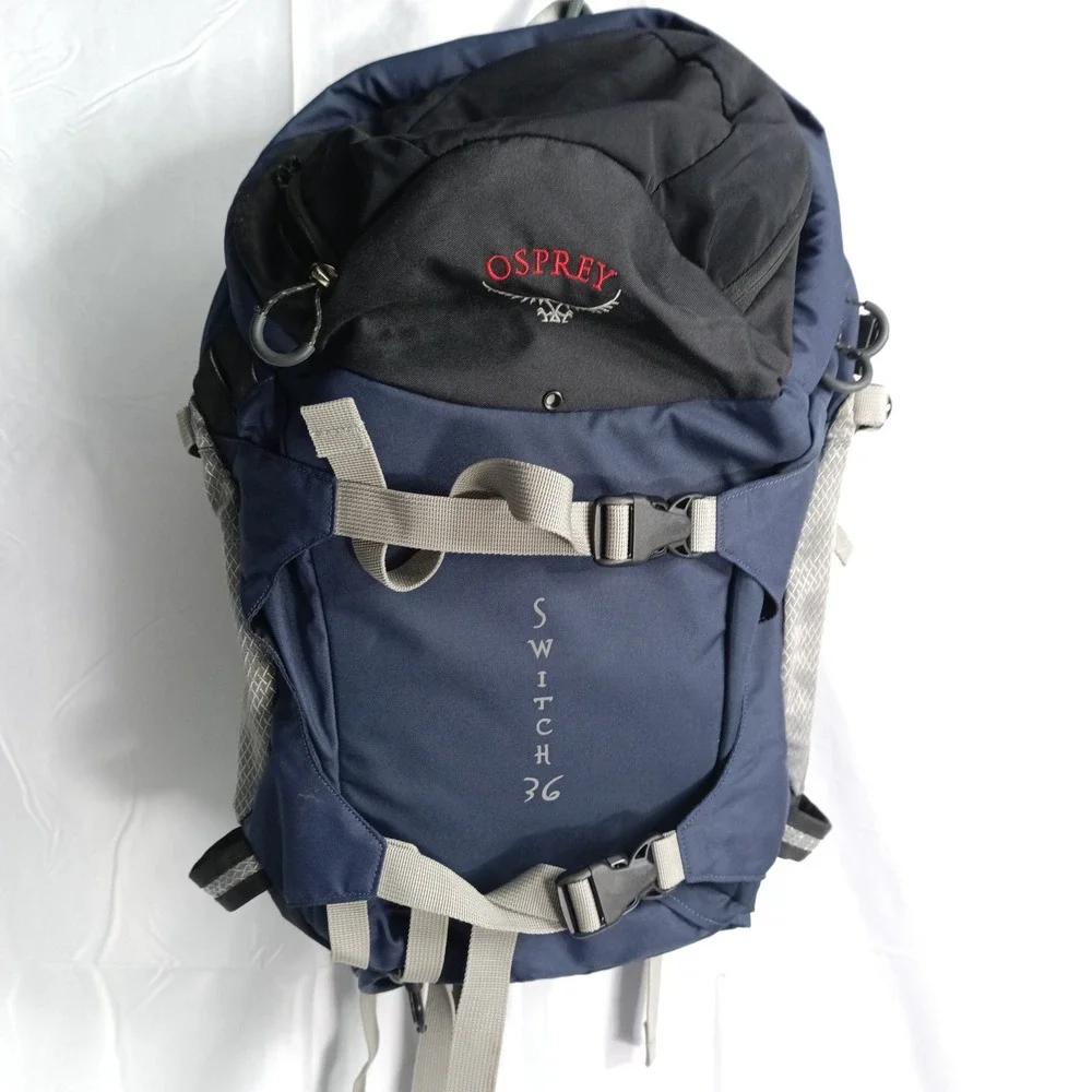 Osprey Switch 36 Backcountry Ski Snowboard Backpack Navy Blue Black s12